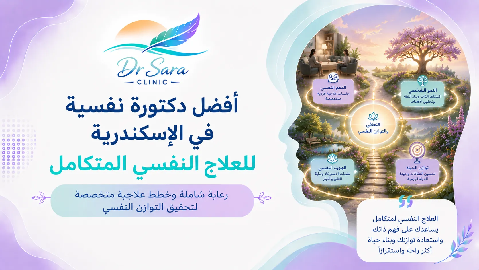 أفضل دكتورة نفسية في الإسكندرية للعلاج النفسي المتكامل