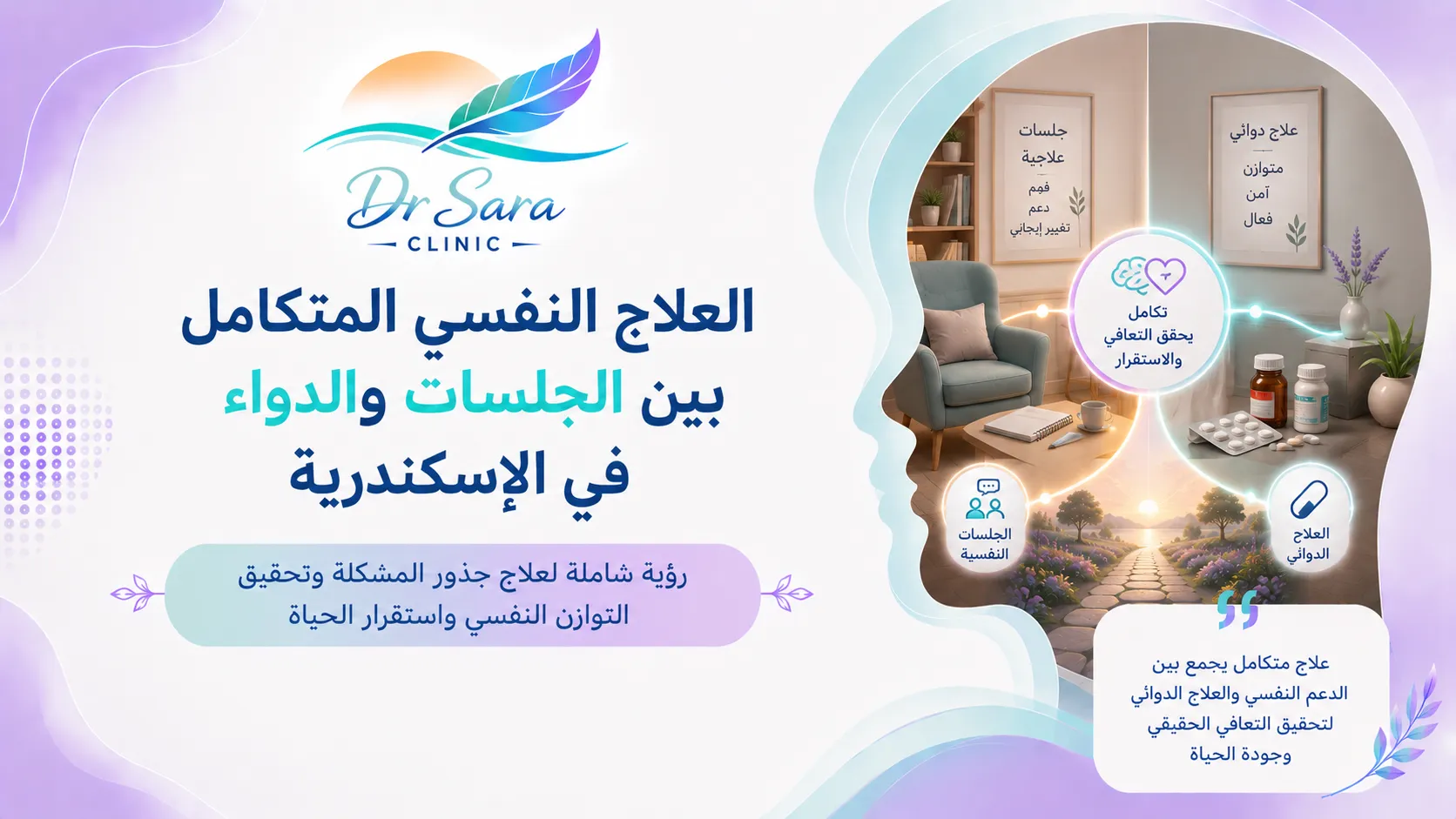 العلاج النفسي المتكامل بين الجلسات والدواء في الإسكندرية