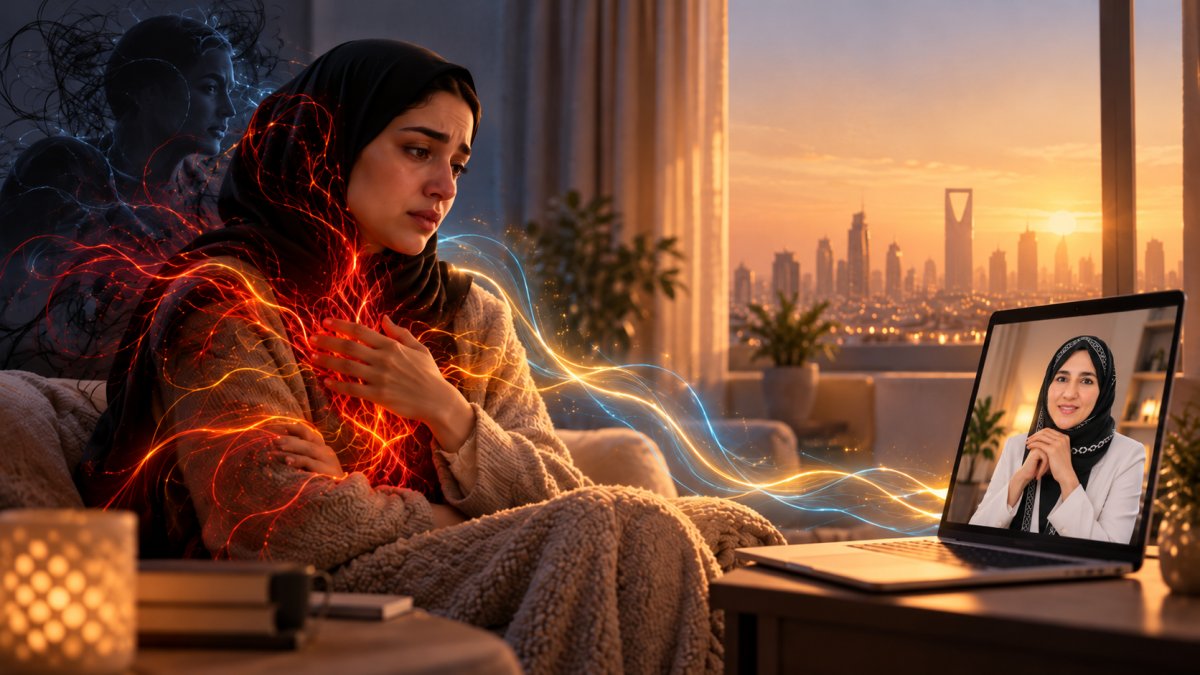 علاج الصدمات النفسيه مع دكتوره نفسيه اونلاين في الرياض